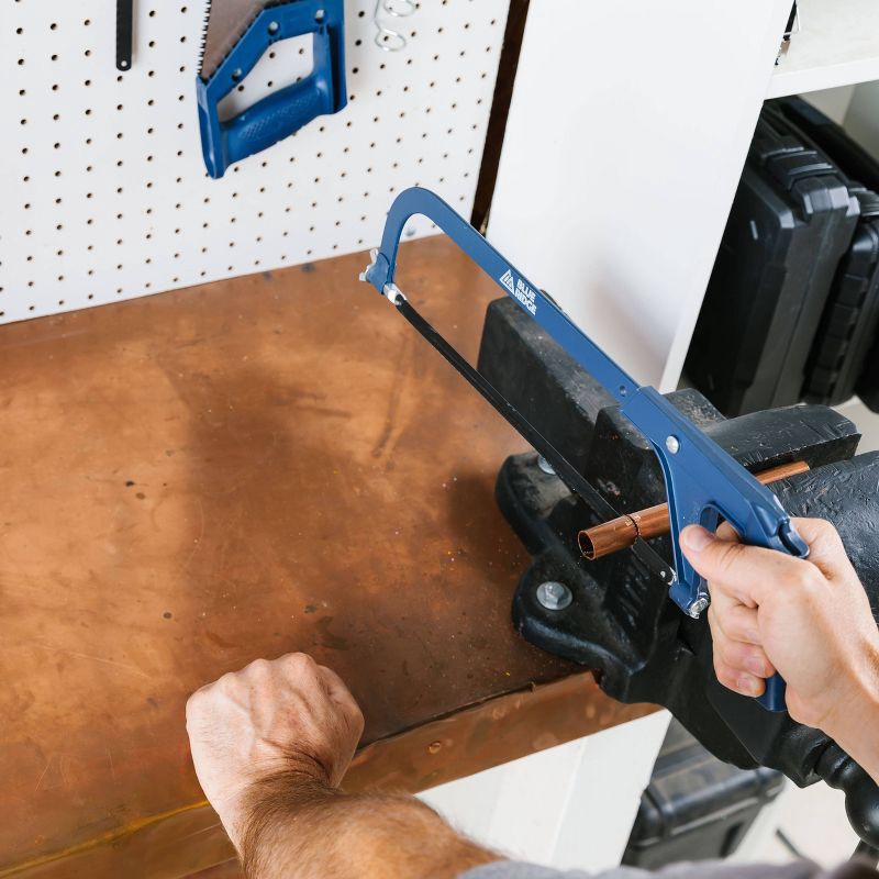 slide 3 of 7, Blue Ridge Tools 12" Hacksaw: Fiberglass Hand Saw for Garage & Hardware, 1-Year Warranty, Lightweight 0.74 lbs, 0.74 lb