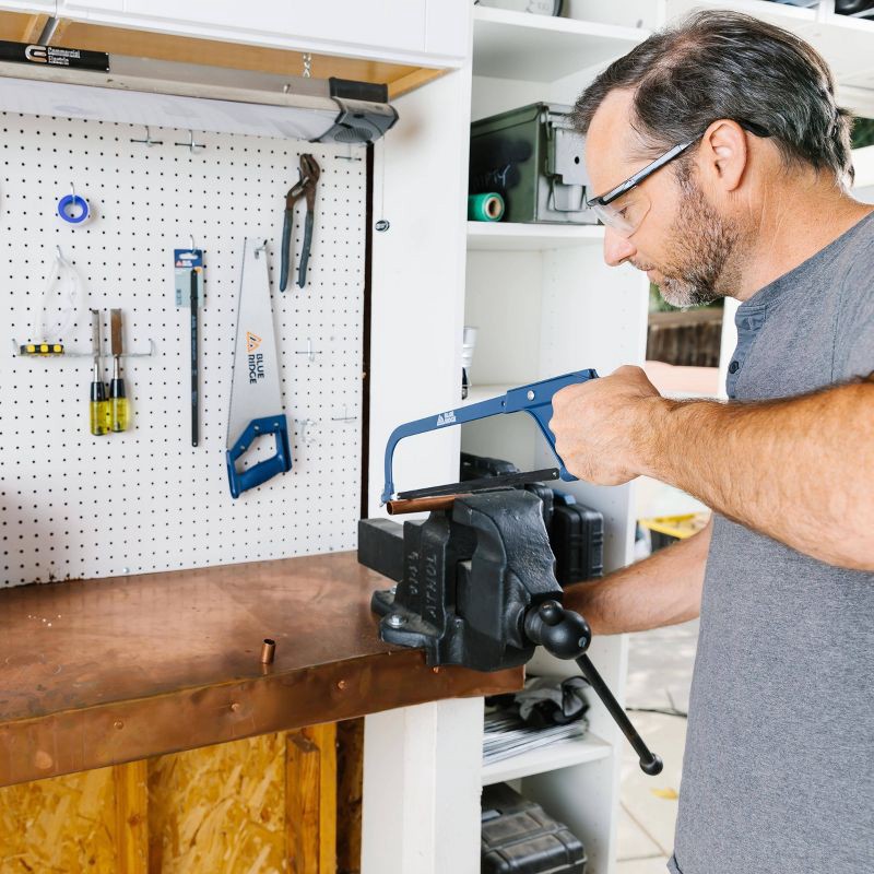 slide 6 of 7, Blue Ridge Tools 12" Hacksaw: Fiberglass Hand Saw for Garage & Hardware, 1-Year Warranty, Lightweight 0.74 lbs, 0.74 lb