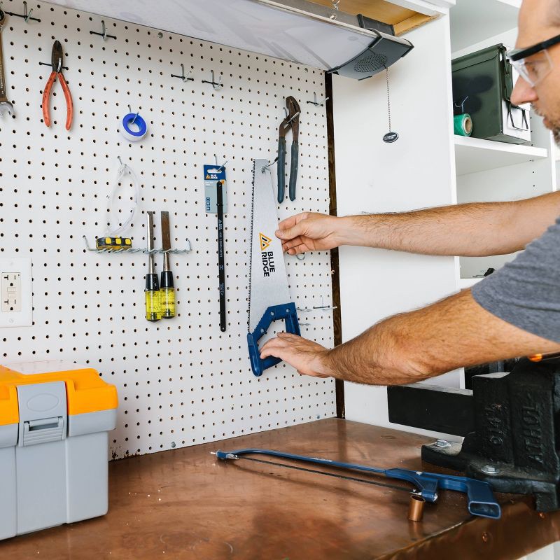 slide 7 of 7, Blue Ridge Tools 12" Hacksaw: Fiberglass Hand Saw for Garage & Hardware, 1-Year Warranty, Lightweight 0.74 lbs, 0.74 lb