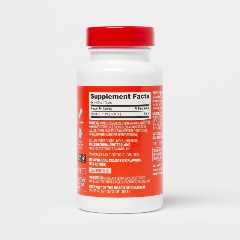 slide 3 of 5, Vitamin D 5000iu Quick Dissolve Tablets - 90ct - up&up™, 90 ct