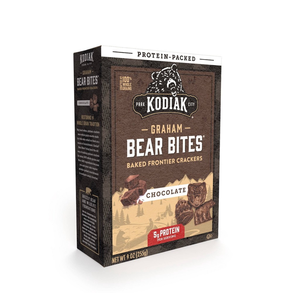 slide 3 of 6, Kodiak Cakes Graham Cracker Chocolate, 9 oz
