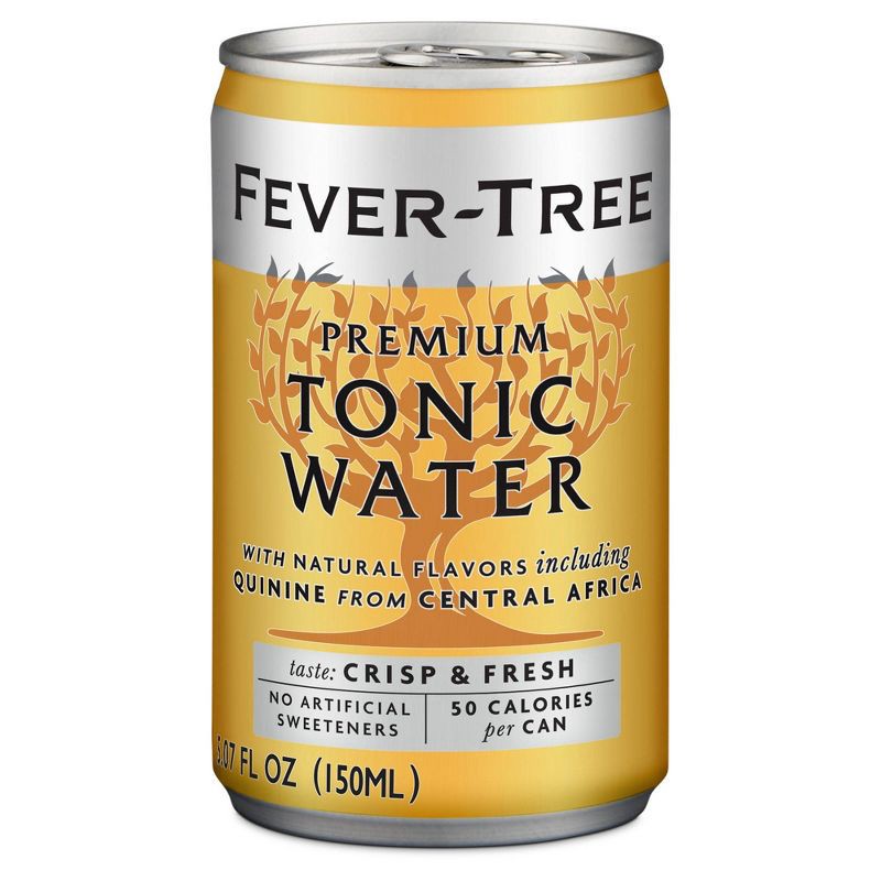 slide 3 of 5, Fever-Tree Premium Indian Tonic Water - 8pk/150ml Cans, 8 ct; 150 ml