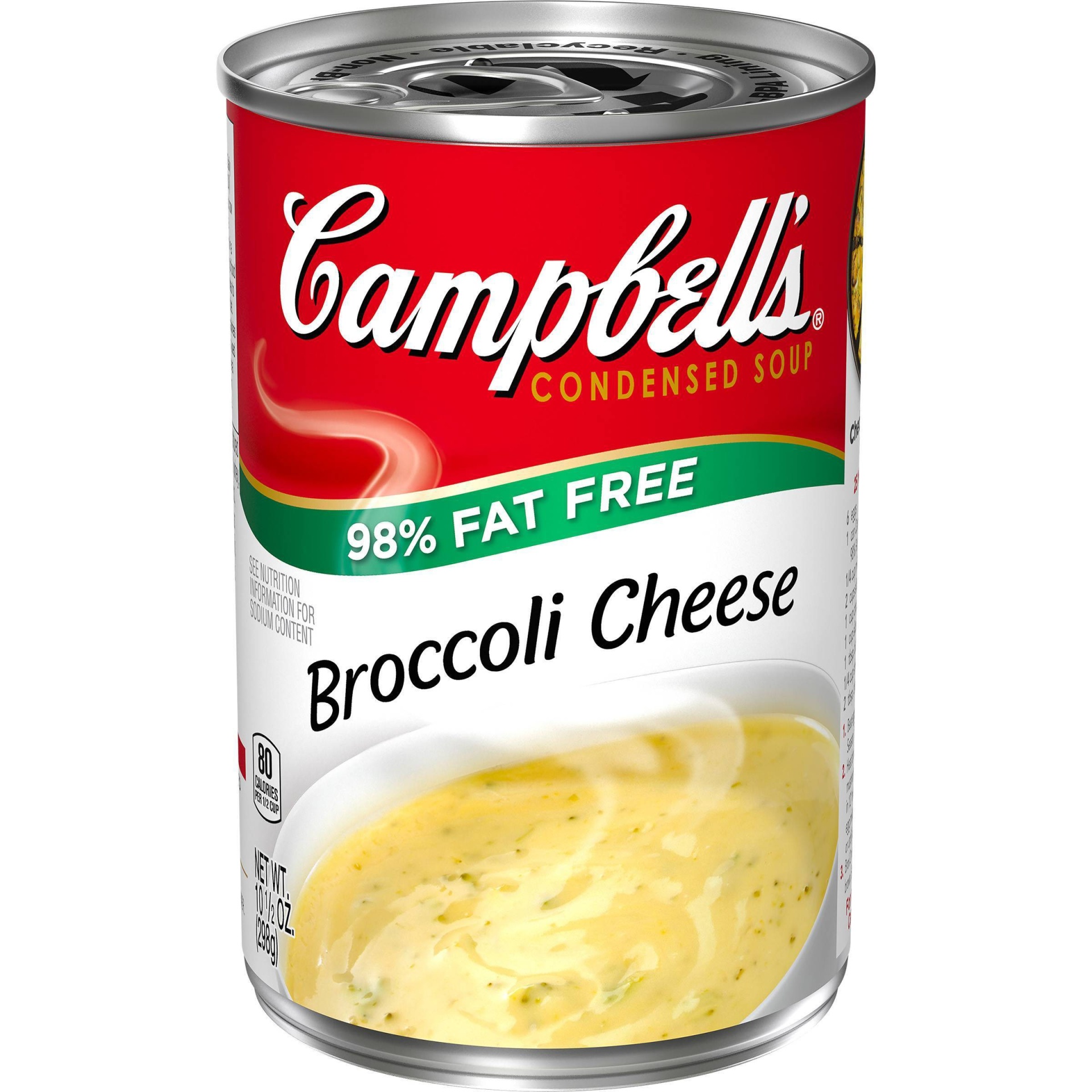 slide 1 of 8, Campbell's 98% Fat Free Broccoli Cheese Soup, 10.5 oz