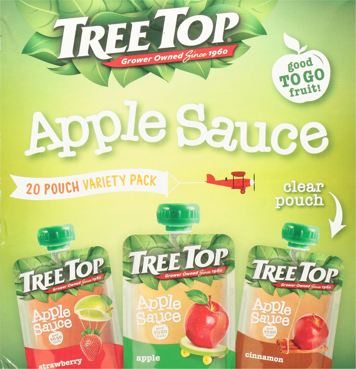 slide 2 of 9, Tree Top Apple/Cinnamon/Strawberry Apple Sauce Variety Pack 20 - 3.2 oz Pouches, 20 ct
