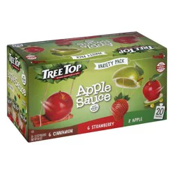 Tree Top Assorted Apple Sauce Variety Pack 20 - 3.2 oz Pouches