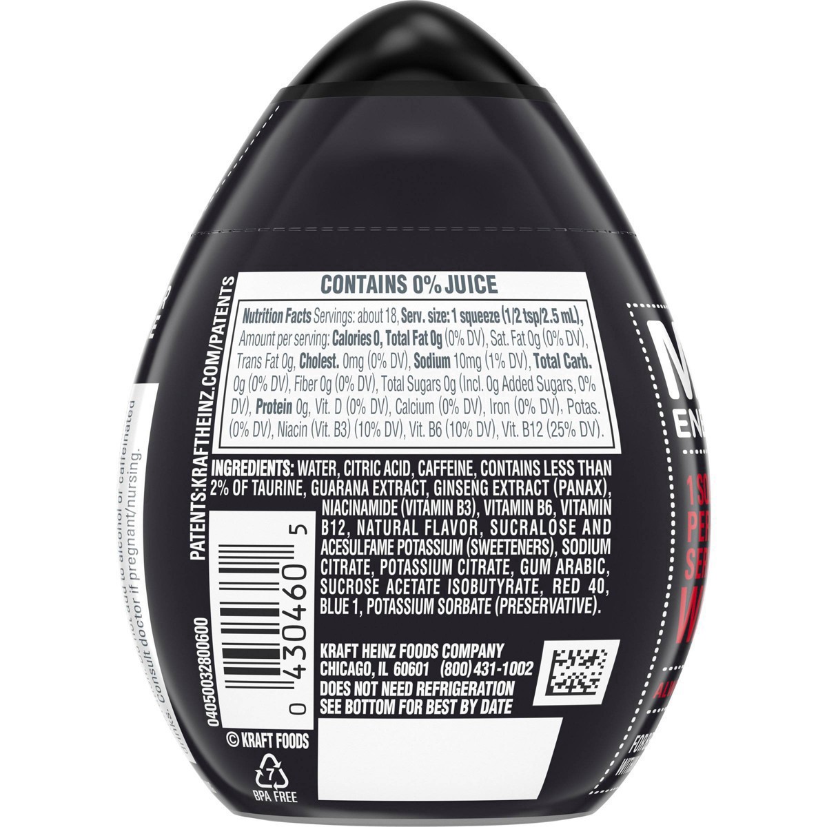 slide 25 of 90, MiO Energy Black Cherry Naturally Flavored Liquid Water Enhancer with Caffeine & B Vitamins - 1.62 fl oz, 1.62 fl oz