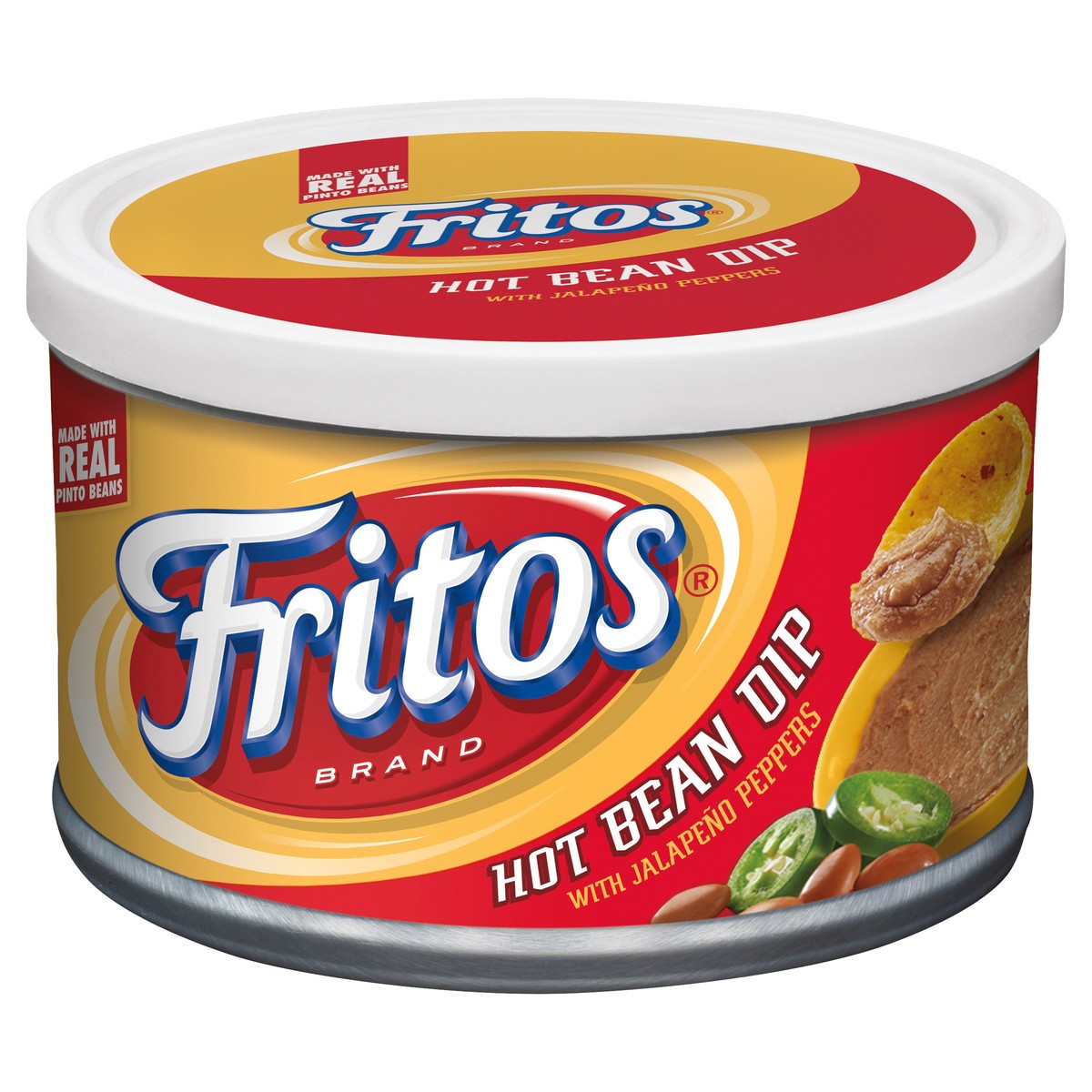 slide 1 of 3, Fritos Dip , Hot Bean with Jalapeno Peppers, 9 oz
