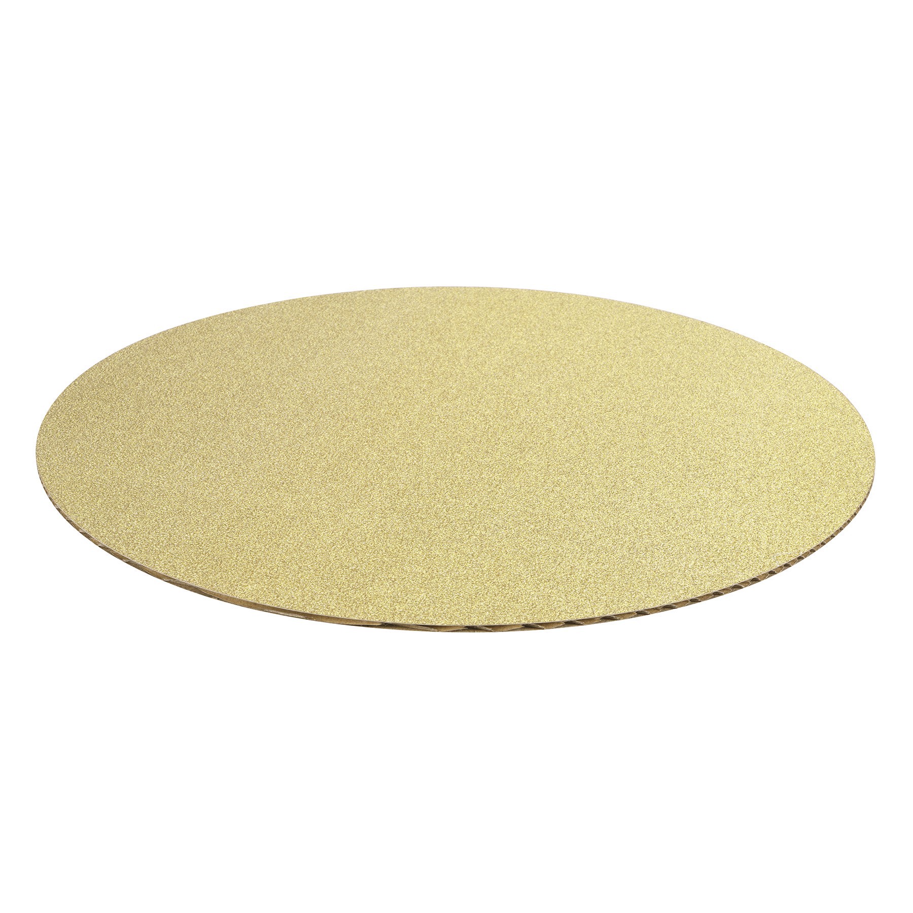 slide 4 of 4, 12" Gold Glitter Round Cake Boards By Celebrate It, 12 in