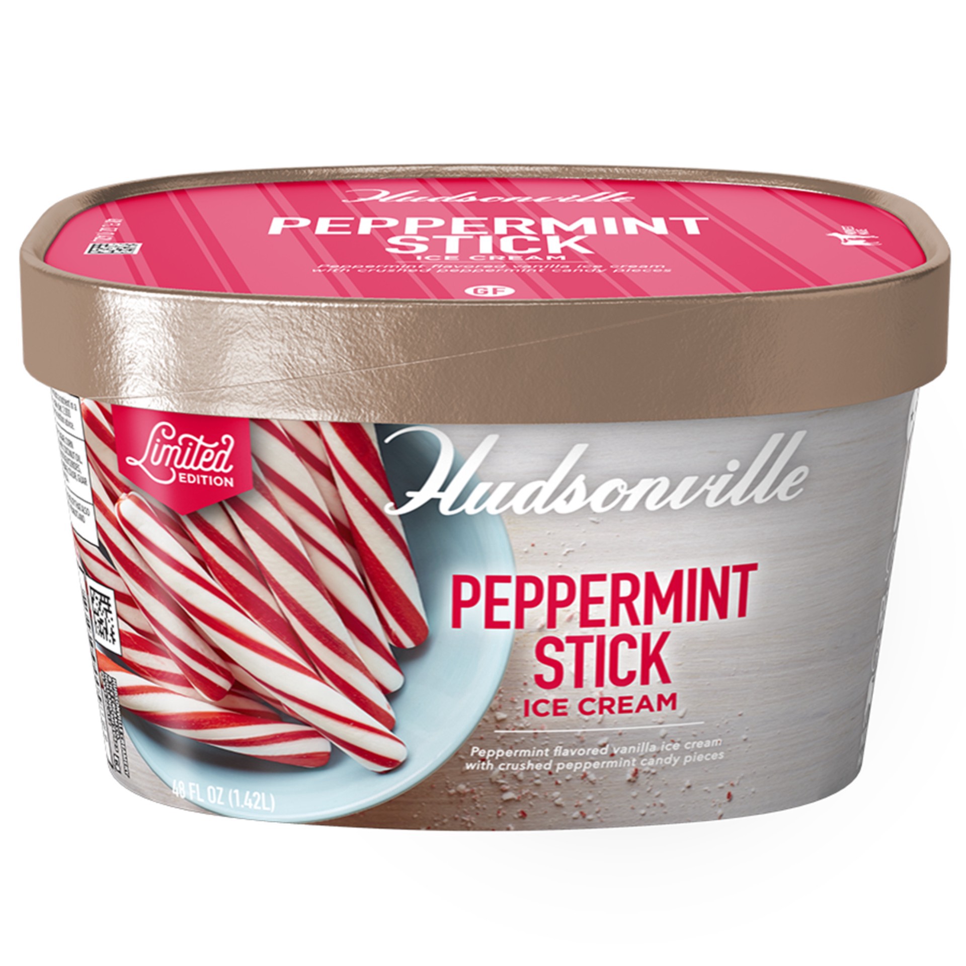 slide 8 of 14, Hudsonville Peppermint Stick Ice Cream, 48 oz