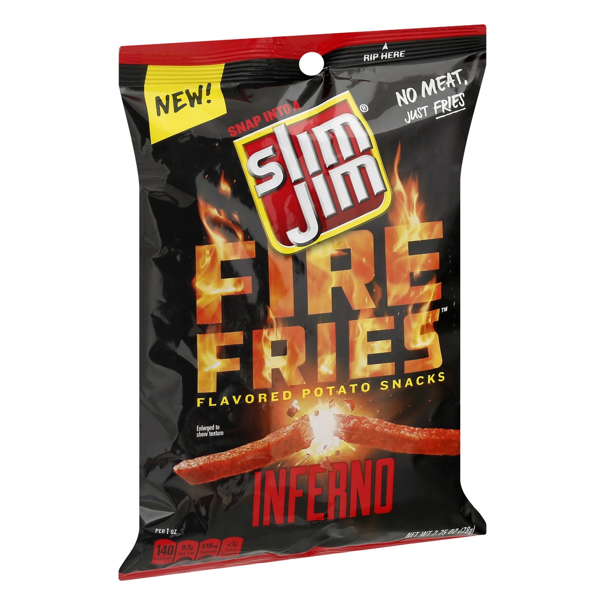 slide 2 of 10, Slim Jim Fire Fries Inferno, 2.75 oz