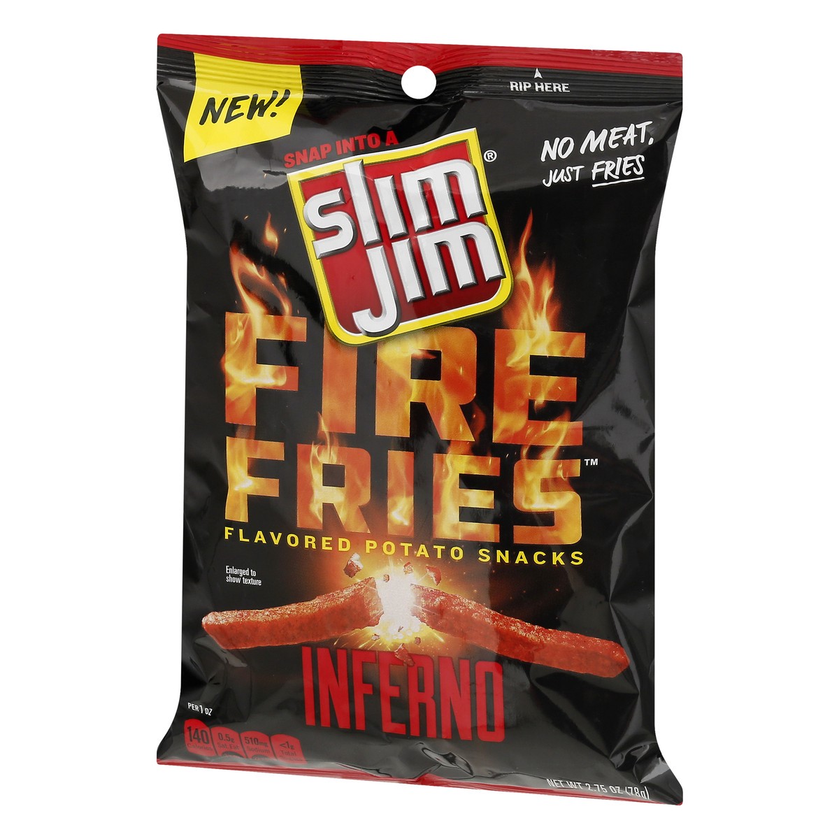 slide 3 of 10, Slim Jim Fire Fries Inferno, 2.75 oz