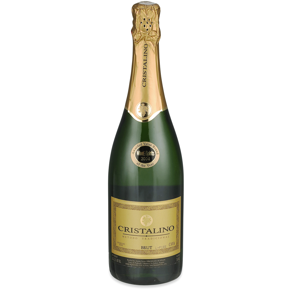 slide 1 of 3, Jaume Serra Cristalino Brut Sparkling Wine Bottle, 750 ml