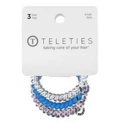 Teleties Small Coil Hair Ties - Sweet Liberty, 3 ct