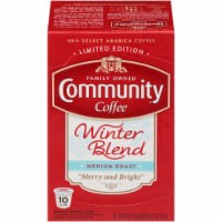 slide 1 of 1, Community Coffee Limited Edition Winter Blend Medium Roast Single-Serve Cups - 10 ct, 10 ct