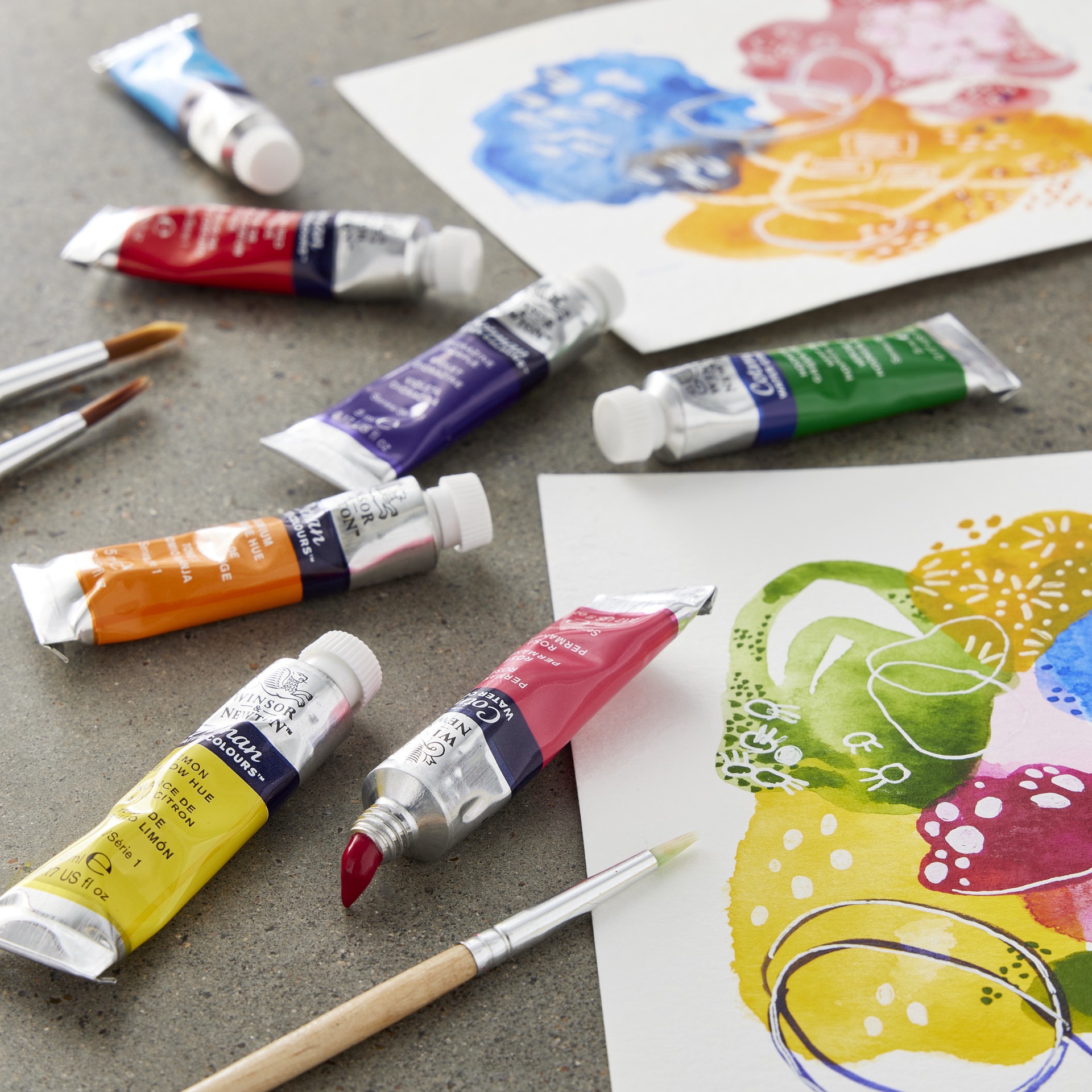 slide 3 of 11, Winsor & Newton Cotman Water Colours 10 Color Paint Set, 0.17 fl oz