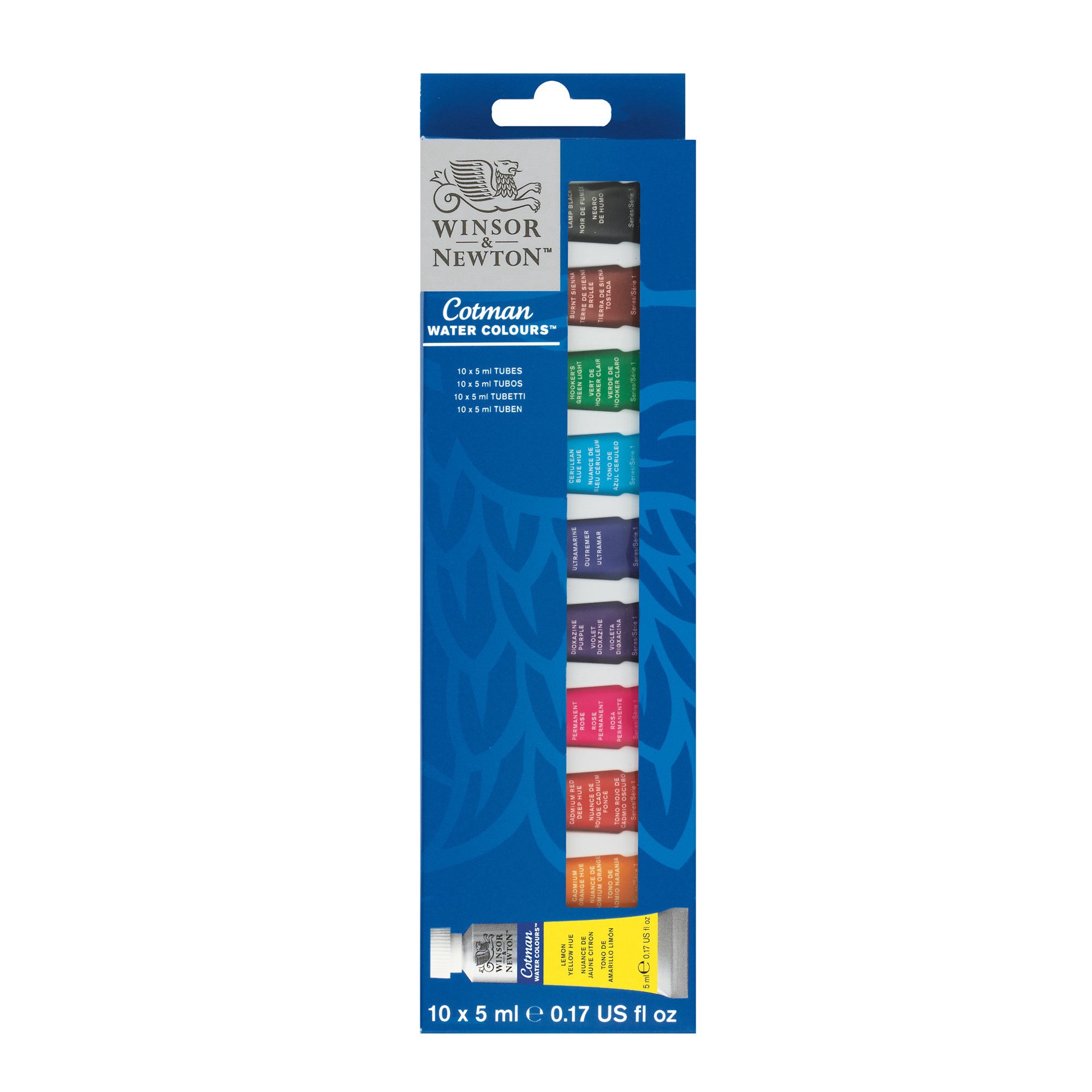 slide 7 of 11, Winsor & Newton Cotman Water Colours 10 Color Paint Set, 0.17 fl oz