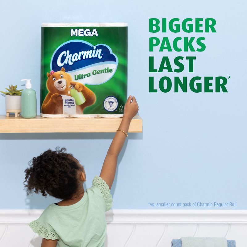 slide 7 of 13, Charmin Ultra Gentle Toilet Paper - 18 Mega Rolls, 1 ct