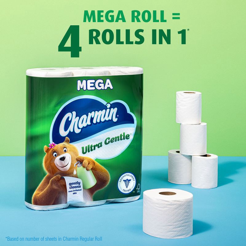 slide 5 of 13, Charmin Ultra Gentle Toilet Paper - 18 Mega Rolls, 1 ct