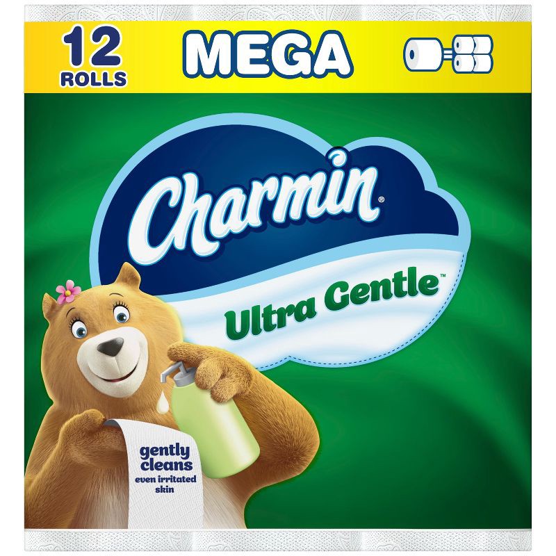 slide 1 of 13, Charmin Ultra Gentle Toilet Paper - 12 Mega Rolls, 1 ct