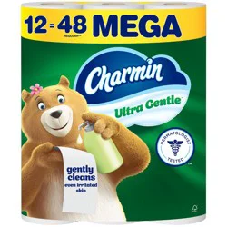 Charmin Ultra Gentle Toilet Paper - 12 Mega Rolls