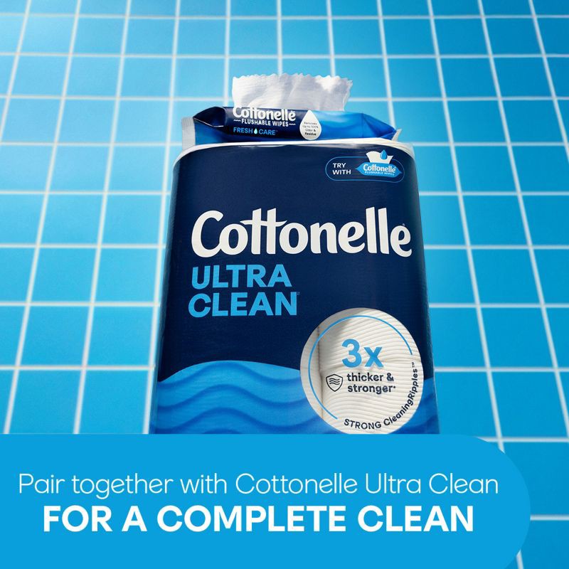 slide 7 of 8, Cottonelle Ultra Clean Strong Toilet Paper - 30 Mega Rolls, 1 ct