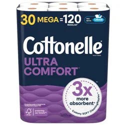 Cottonelle Ultra Comfort Toilet Paper - 30 Mega Rolls