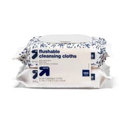 Flushable Cleaning Cloths - Fresh Scent - 2pk/60ct - up & up™