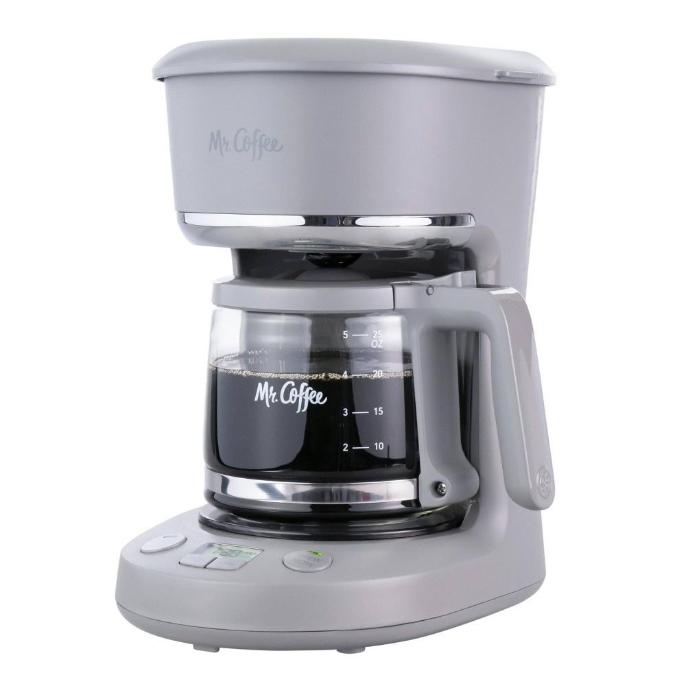 slide 2 of 5, Mr. Coffee 5-Cup Programmable Coffee Maker - Pewter, 1 ct