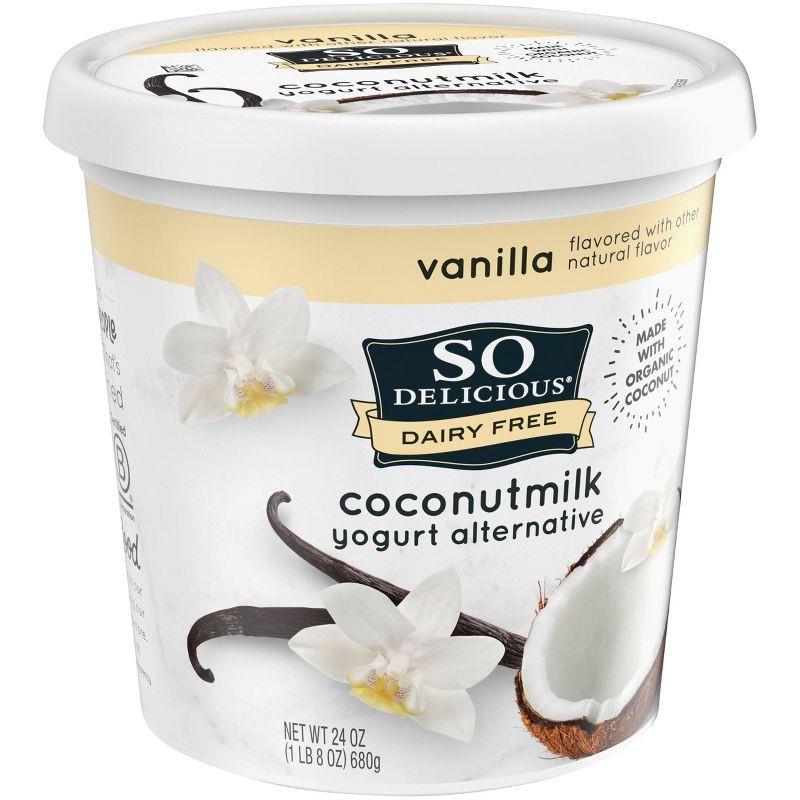 slide 2 of 9, So Delicious Dairy Free Vanilla Coconut Milk Yogurt - 24oz, 24 oz