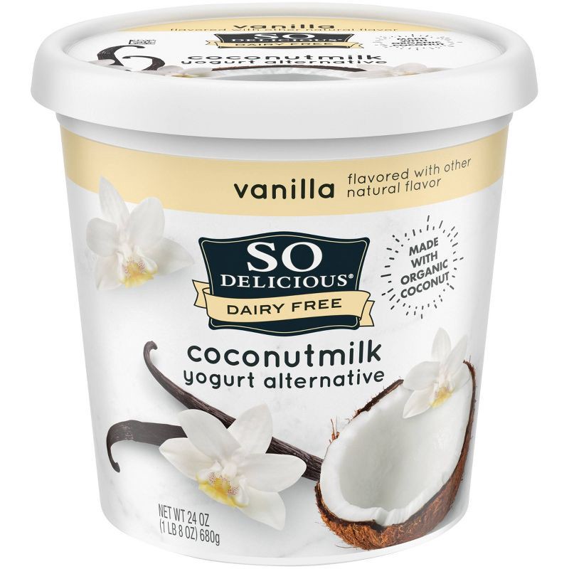 slide 8 of 9, So Delicious Dairy Free Vanilla Coconut Milk Yogurt - 24oz, 24 oz