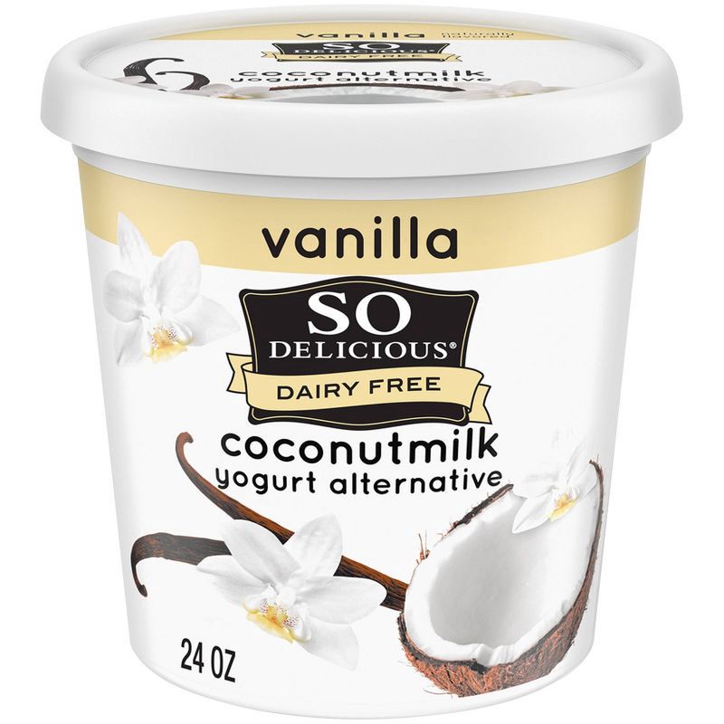 slide 1 of 9, So Delicious Dairy Free Vanilla Coconut Milk Yogurt - 24oz, 24 oz