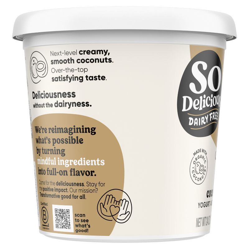 slide 10 of 11, So Delicious Dairy Free Vanilla Coconut Milk Yogurt - 24oz, 24 oz