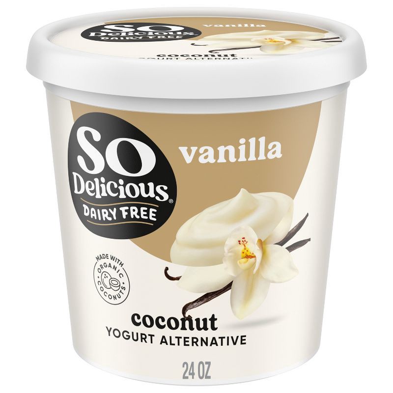 slide 1 of 11, So Delicious Dairy Free Vanilla Coconut Milk Yogurt - 24oz, 24 oz