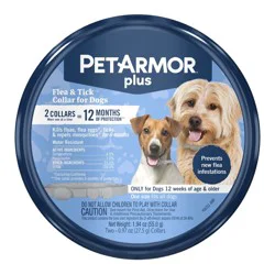 PetArmor Pet Armor Plus Collar - Insect Growth Regulator for Dogs - 2ct