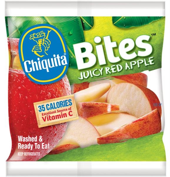 slide 1 of 1, Chiquita Red Apple Bites Single, 1.5 lb