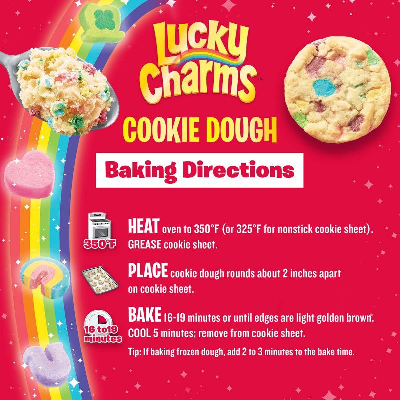 slide 4 of 9, Pillsbury Ready-to-Bake Lucky Charms Sugar Cookie Dough - 14oz/12ct, 12 ct; 14 oz