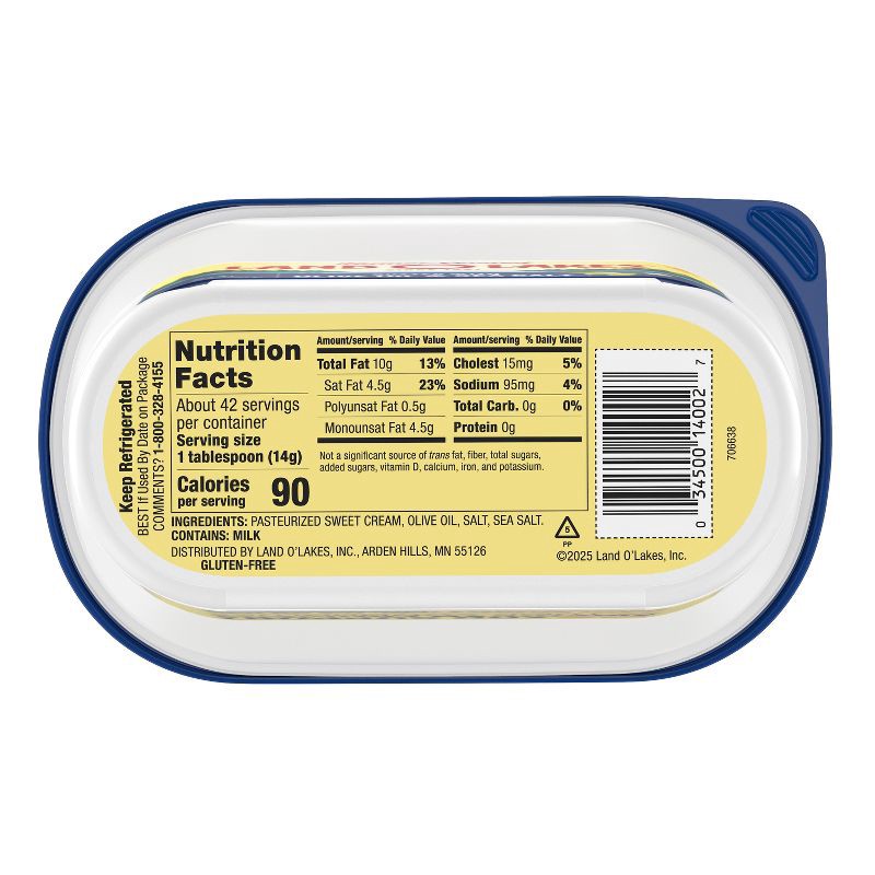 slide 2 of 5, Land O'Lakes Land O Lakes Spreadable Butter with Olive Oil & Sea Salt - 21oz, 21 oz