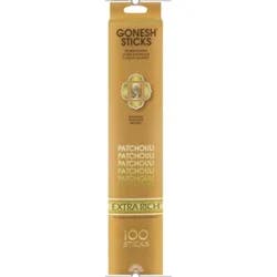 GONESH Incense Patchouli Extra Rich, 100 Sticks