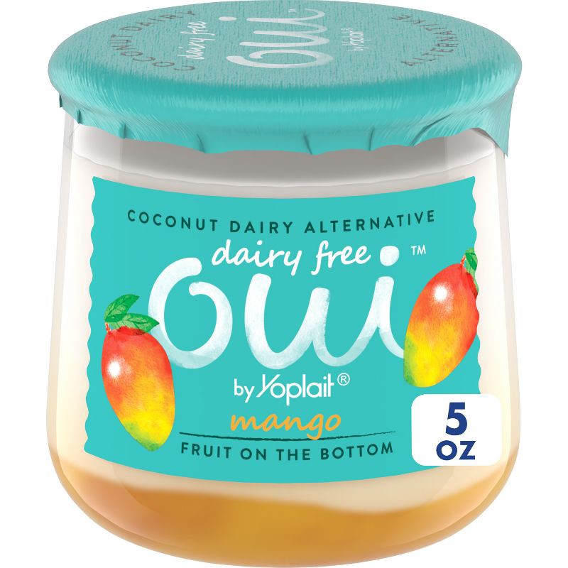 slide 1 of 8, Oui by Yoplait Dairy-Free Mango Yogurt - 5oz, 5 oz