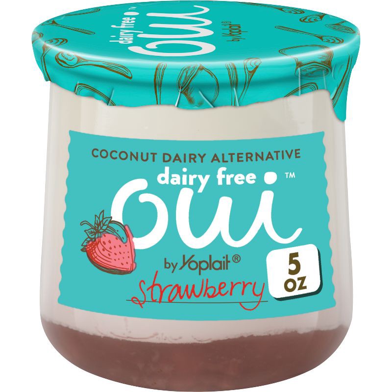 slide 1 of 8, Oui by Yoplait Dairy-Free Strawberry - 5oz, 5 oz