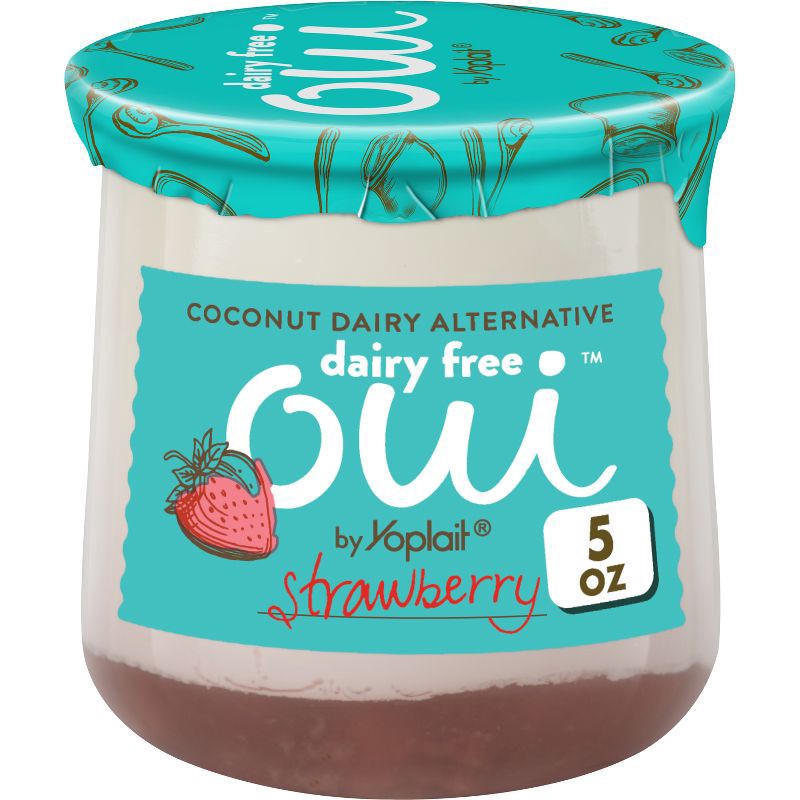 slide 1 of 10, Oui by Yoplait Dairy-Free Strawberry - 5oz, 5 oz