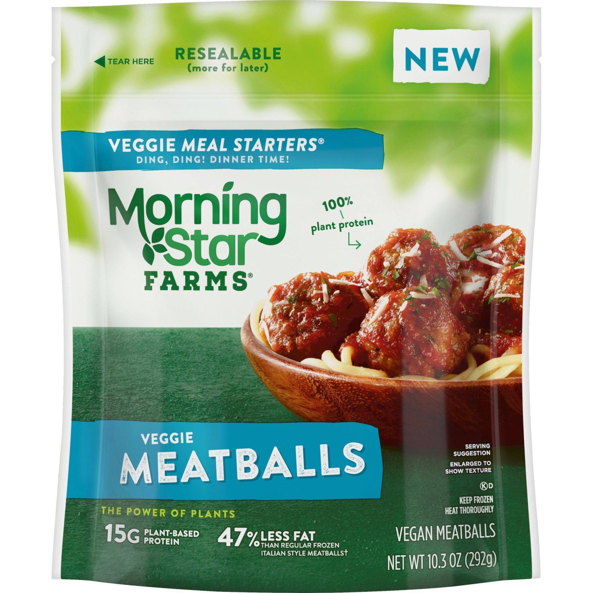 slide 1 of 2, MorningStar Farms Veggie Meatballs - Frozen, 10.3 oz