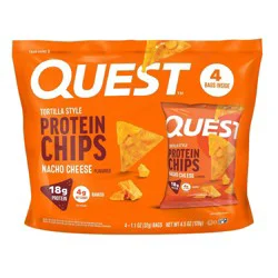 Quest Nutrition Tortilla Style Protein Chips - Nacho - 4pk/1.1oz