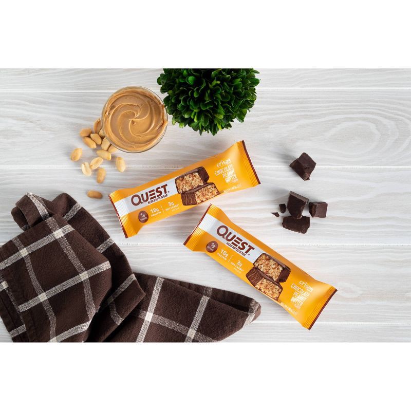 slide 3 of 5, Quest Nutrition 18g Hero Protein Bar - Crispy Chocolate Peanut Butter - 4ct, 18 gram, 4 ct