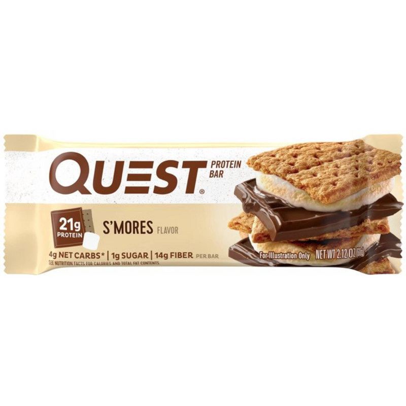 slide 4 of 6, Quest Nutrition S'Mores Protein Bar - 8ct/16.96oz Total, 8 ct; 16.96 oz