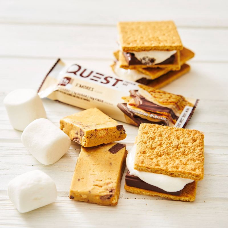 slide 3 of 6, Quest Nutrition 21g Protein Bar - S'Mores - 8ct, 8 ct; 16.96 oz