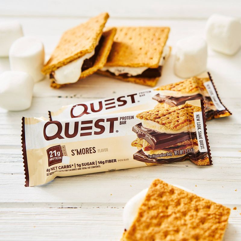 slide 5 of 6, Quest Nutrition 21g Protein Bar - S'Mores - 8ct, 8 ct; 16.96 oz