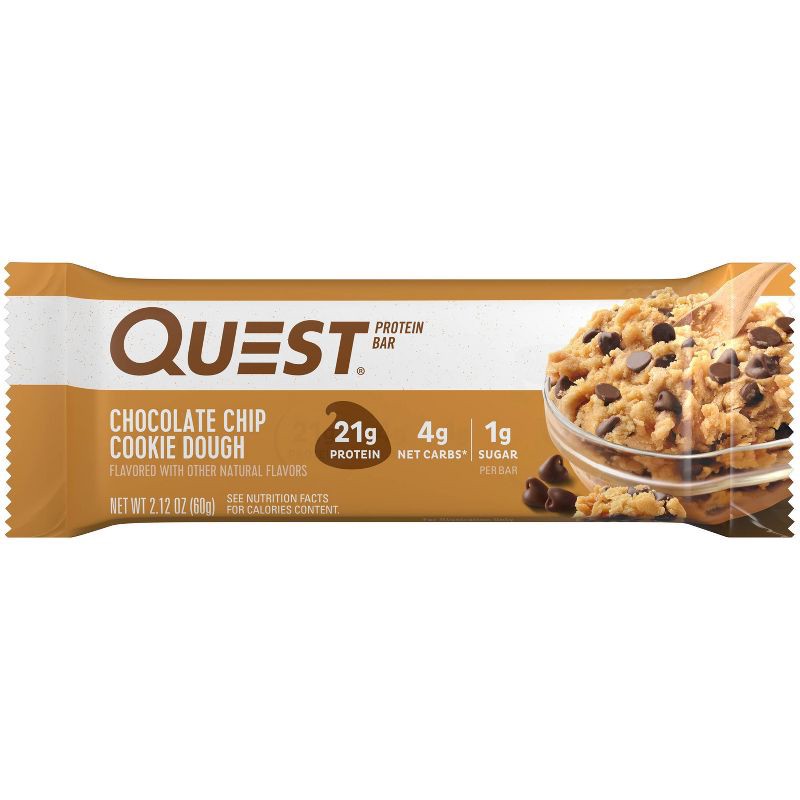 slide 2 of 5, Quest Nutrition Protein Bar - Chocolate Chip Cookie Dough - 8ct, 21 gram, 8 ct