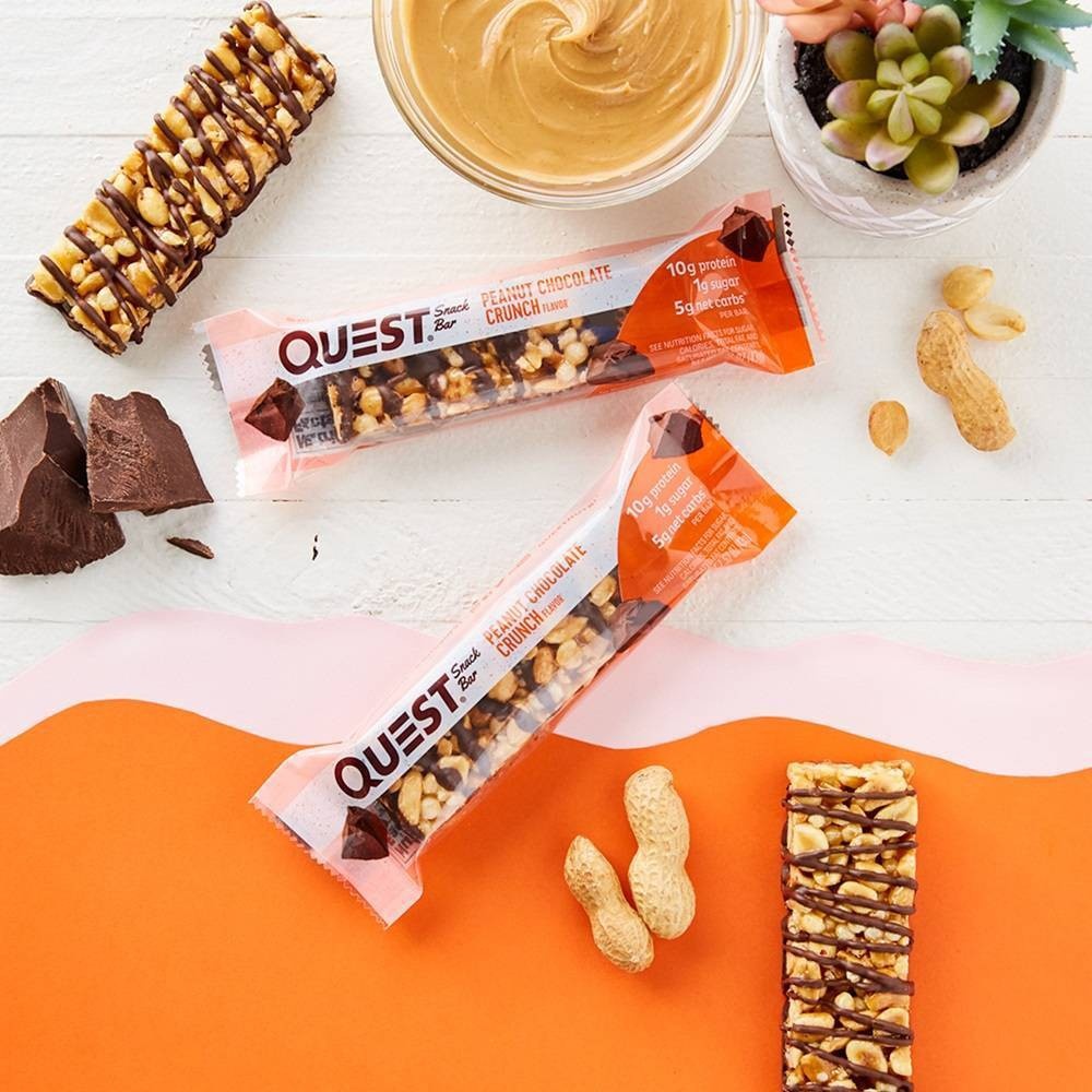 slide 6 of 7, Quest Nutrition Quest Peanut Chocolate Crunch Snack Bar, 5 ct, 7.6 oz