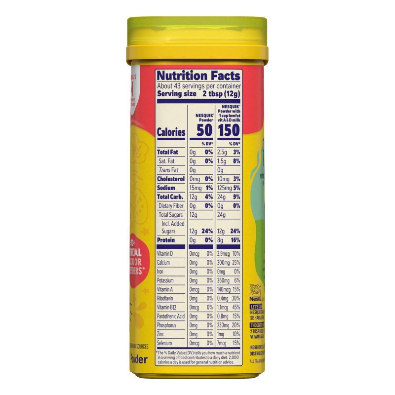slide 7 of 12, Nestle Nesquik Strawberry Flavor Powder Drink Mix for Strawberry Milk - 18.7oz, 18.7 oz